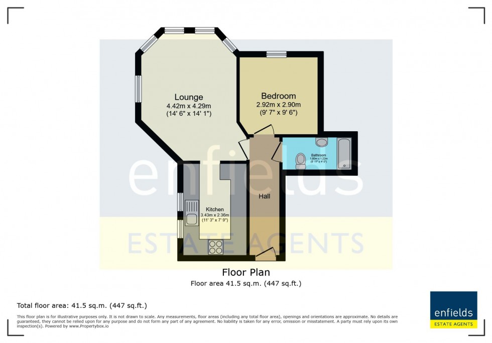 Floorplan for Regency Towers, Iddesleigh Road