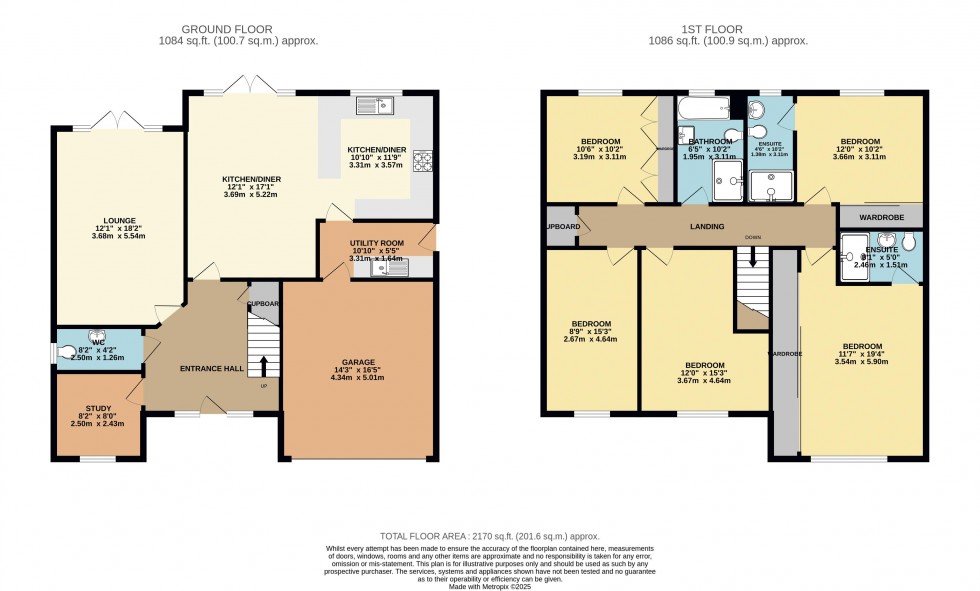 Floorplan for Willow Drive, Harrogate