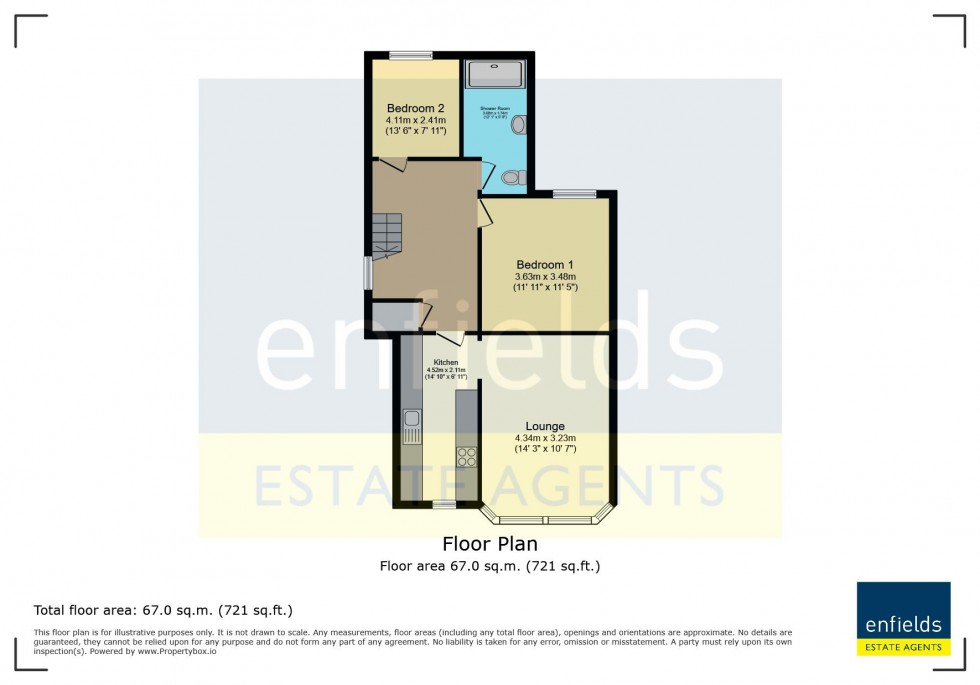 Floorplan for Capstone Road, Bournemouth
