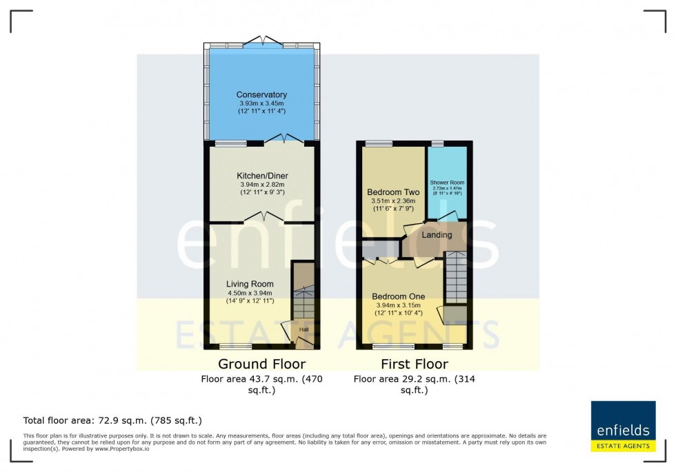 Floorplan for St Michaels Close, Hamworthy