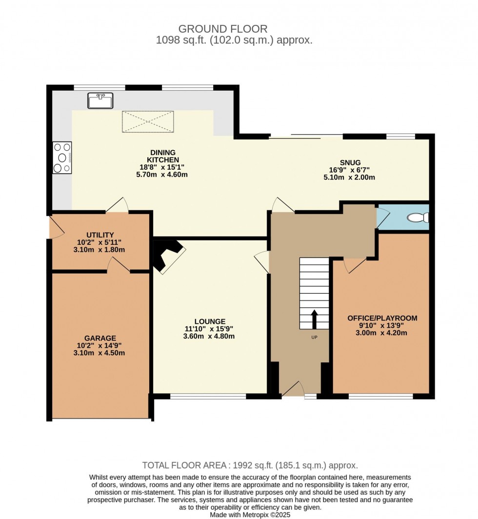 Floorplan for The Nooking, Kirkhamgate