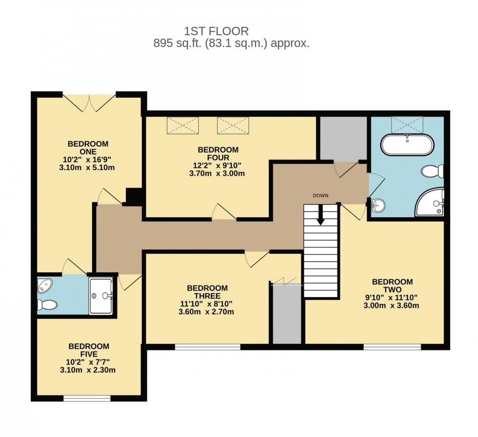 Floorplan for The Nooking, Kirkhamgate