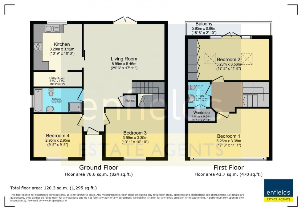 Floorplan for St. Brelades Avenue, Poole