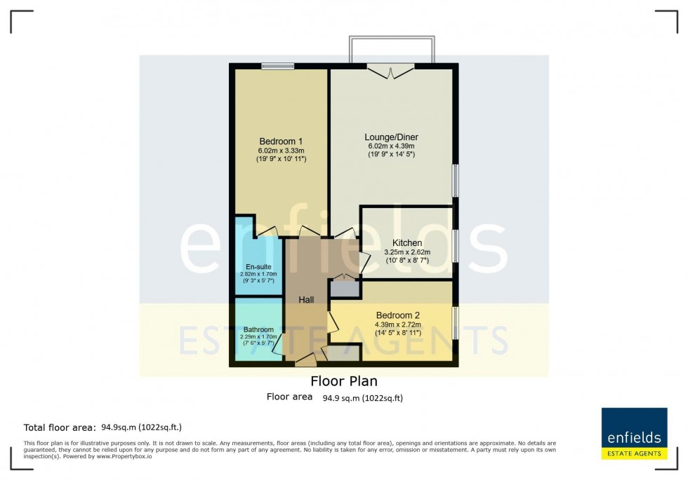 Floorplan for St. Peters Road, Bournemouth