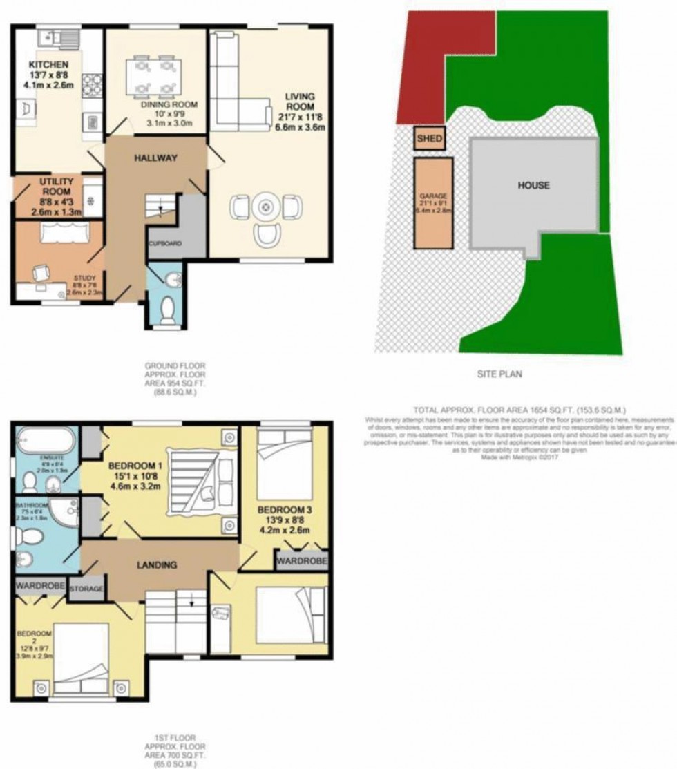 Floorplan for Drew Close, BH12 5ET