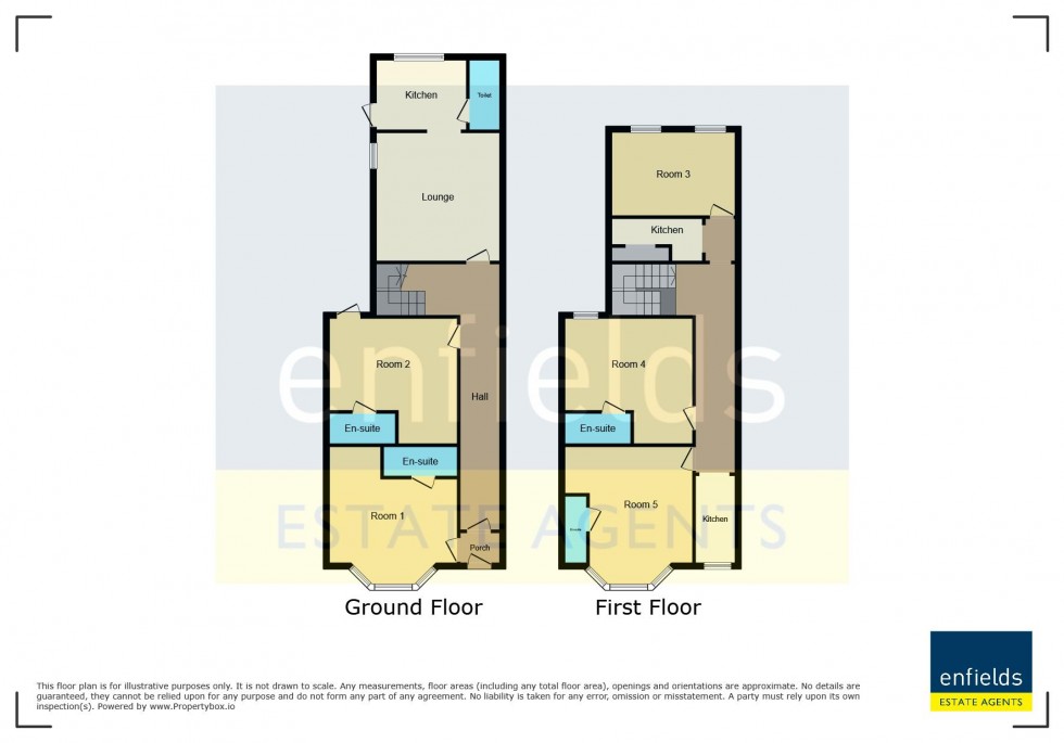 Floorplan for Five Bedrooms - All Ensuite! Palmerston Road, Bournemouth