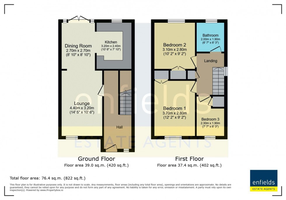 Floorplan for Victoria Crescent, Poole