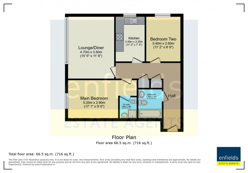 Floorplan for George Court - Richmond Park Road, Bournemouth