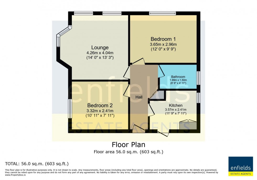 Floorplan for St. Leonards Road, Bournemouth