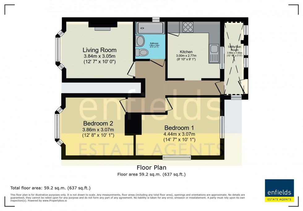Floorplan for Jubilee Road, Poole