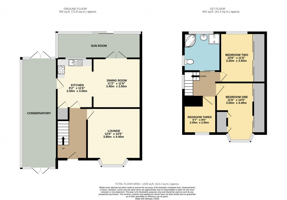 Floorplan for Elizabeth Drive, Knottingley