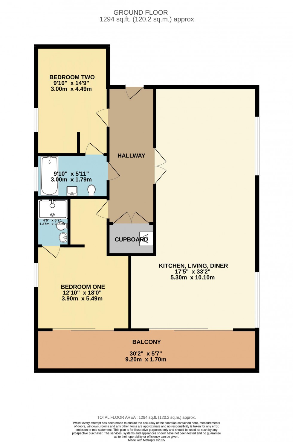 Floorplan for Robin Hill, Ilkley