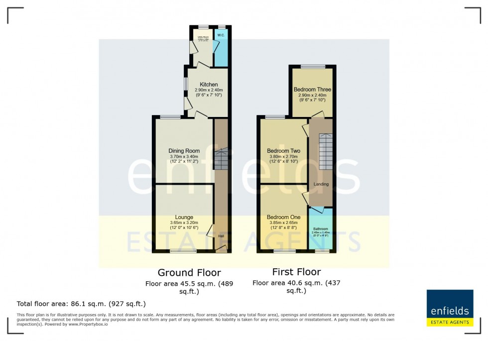 Floorplan for Victoria Crescent, Poole