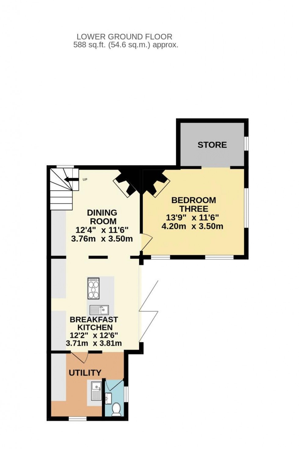 Floorplan for Parkside Cottage, Old Village Street, Burghwallis