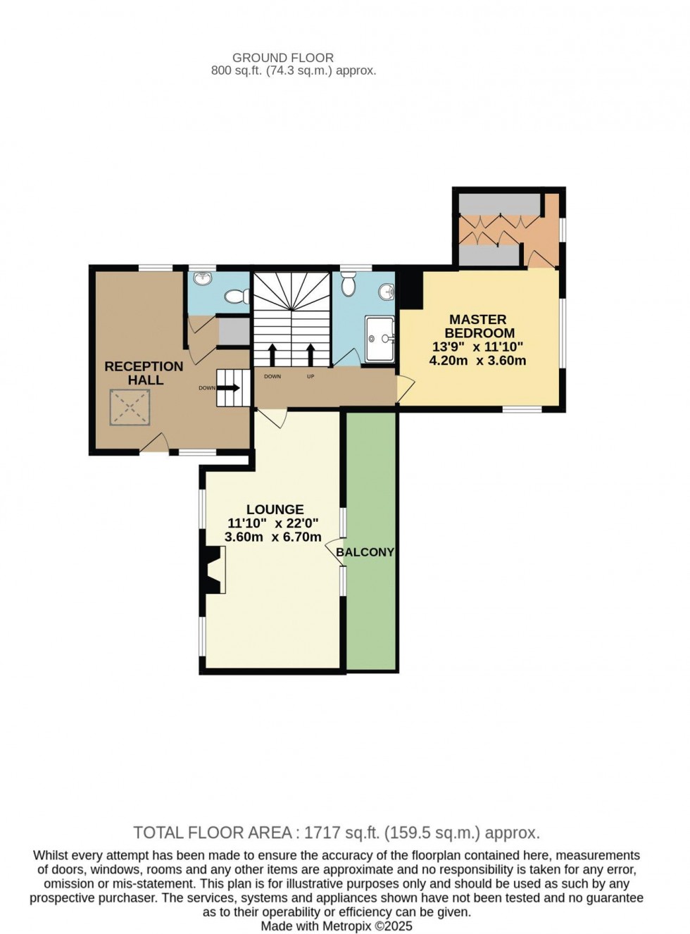 Floorplan for Parkside Cottage, Old Village Street, Burghwallis