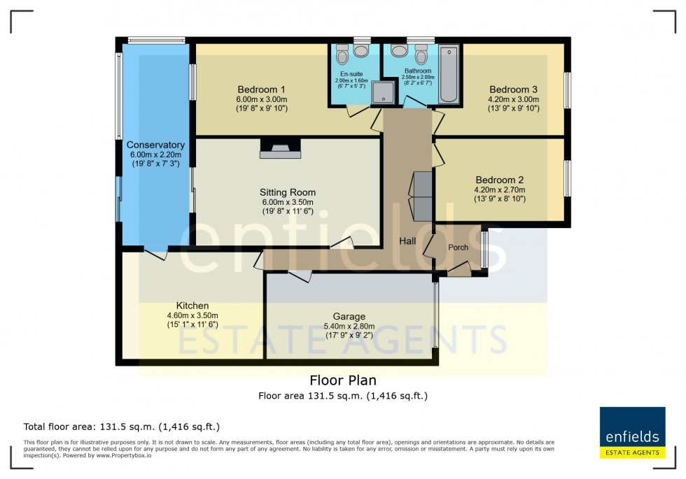 Floorplan for Fairwood Road, Verwood