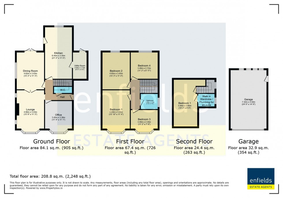 Floorplan for Cherford Road, Bournemouth