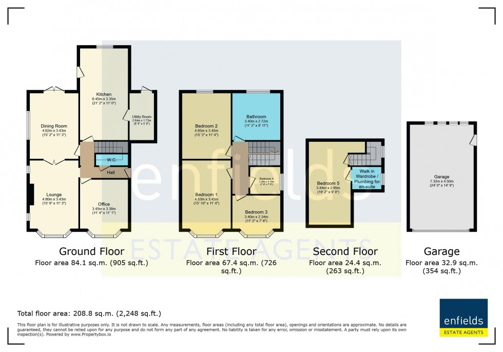 Floorplan for Cherford Road, Bournemouth