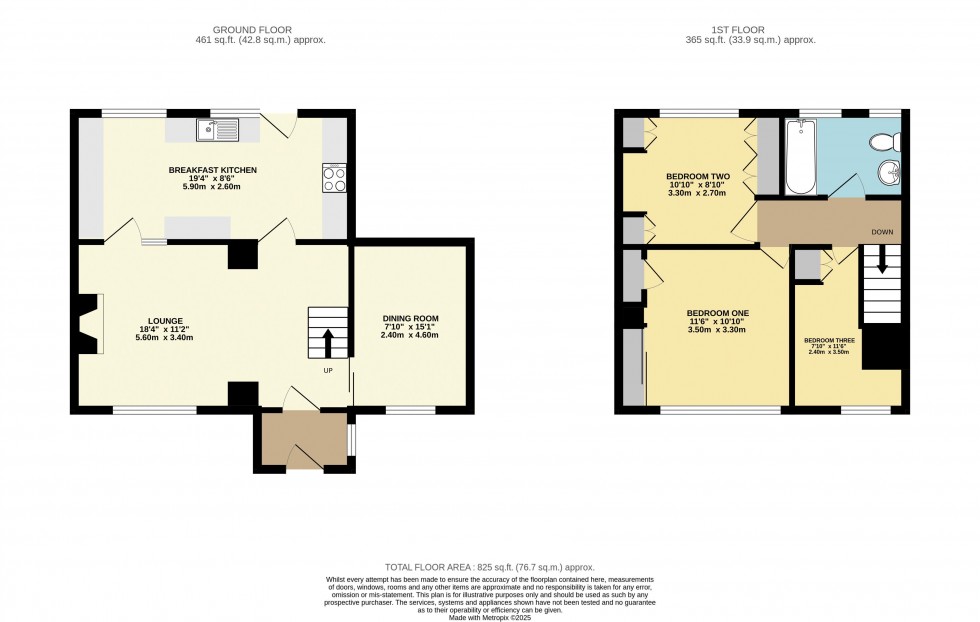 Floorplan for Ramsden Close, Brotherton
