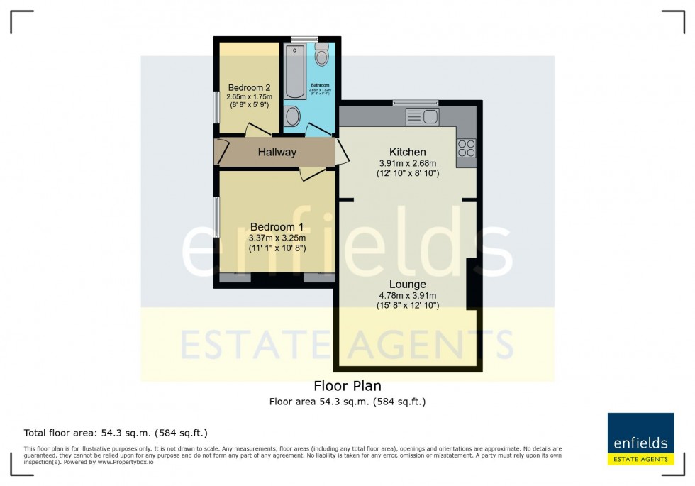 Floorplan for Balmoral Road, Poole