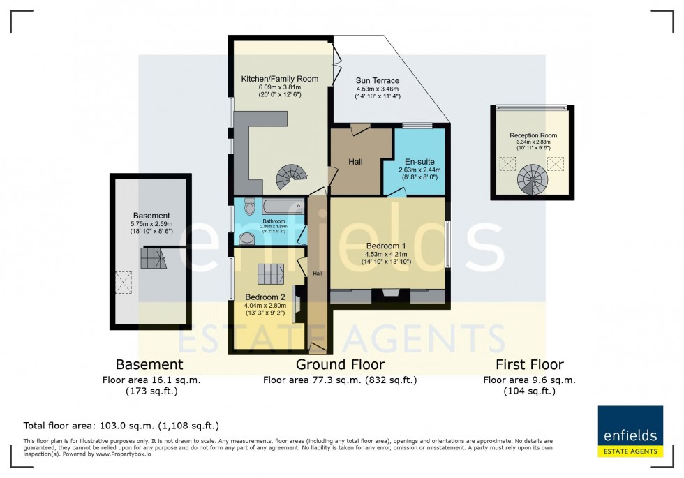 Floorplan for St. Winifreds Road, Bournemouth