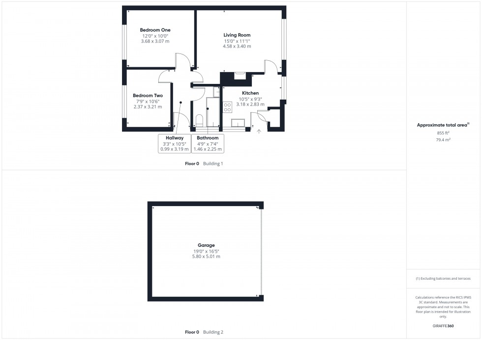 Floorplan for Bridle Close, Netherton
