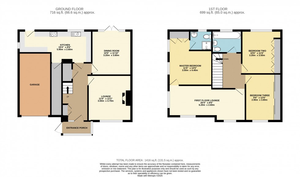 Floorplan for Nunns Lane, Featherstone