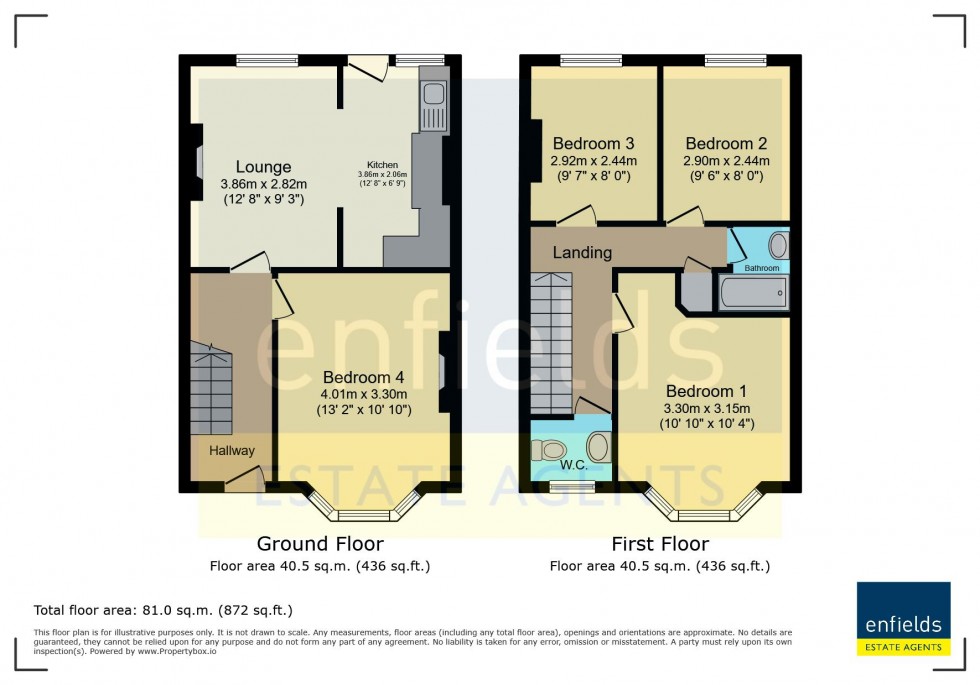 Floorplan for Cranmer Road, Winton