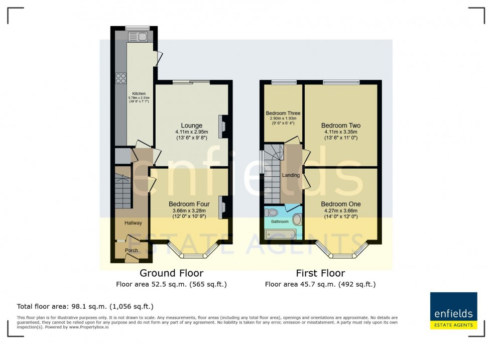 Floorplan for Ensbury Park, Bournemouth