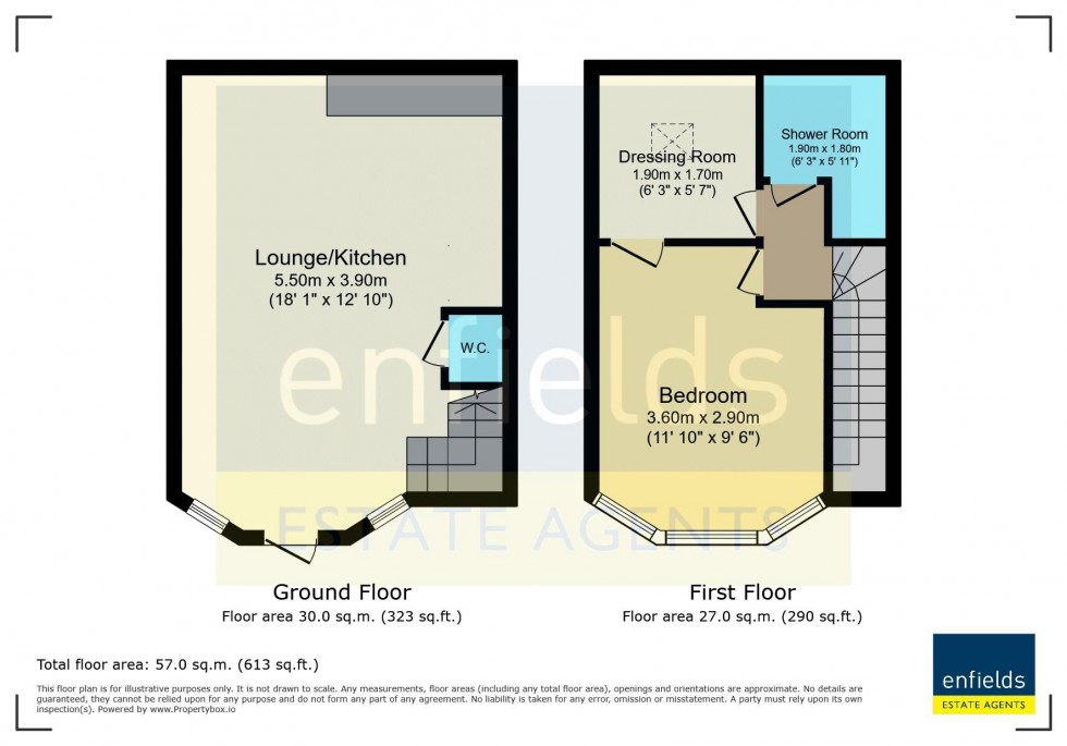 Floorplan for Albert Road, Poole