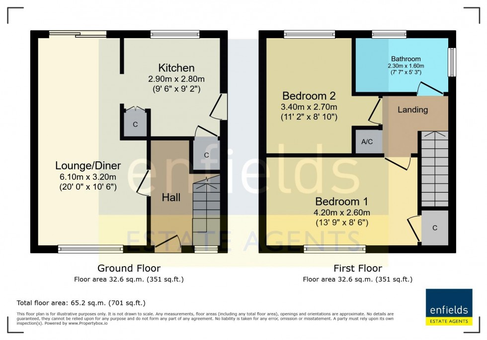 Floorplan for Old Farm Road, Poole
