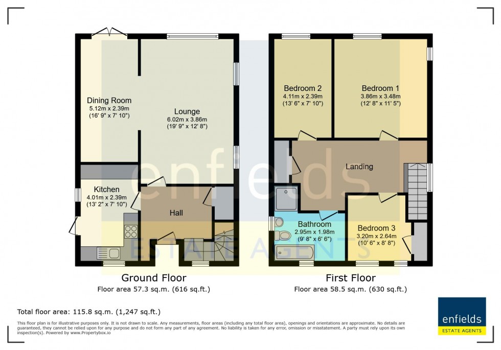 Floorplan for Leybourne Avenue, Bournemouth