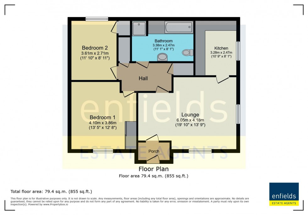 Floorplan for St. Stephens Road, Bournemouth