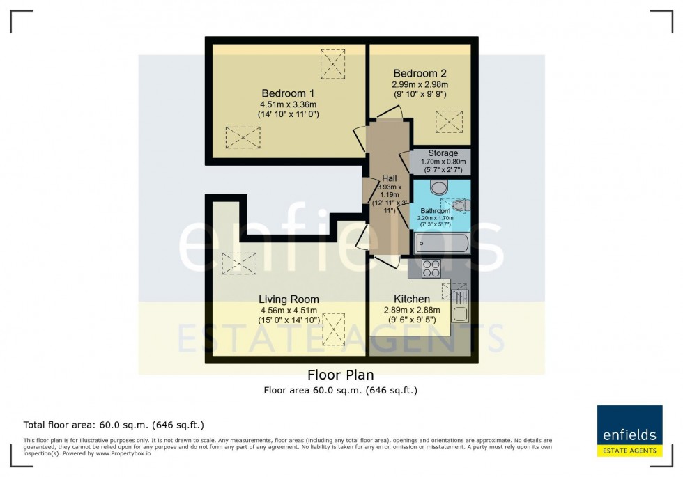 Floorplan for Albert Road, Poole