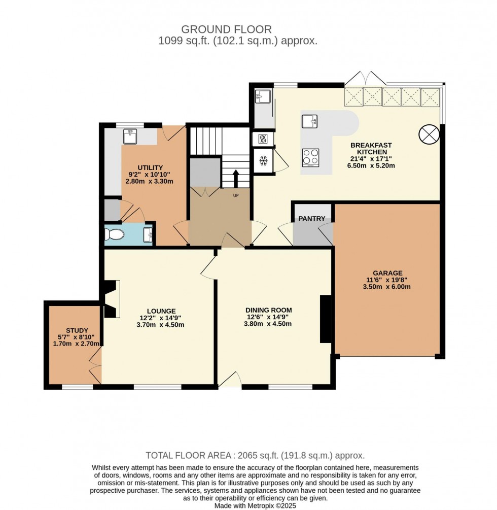 Floorplan for The Cottage, Hawkswick, Skipton