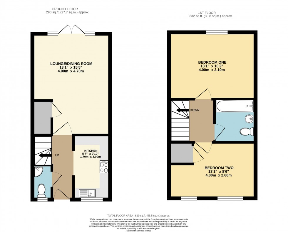 Floorplan for Glen Road, Pontefract