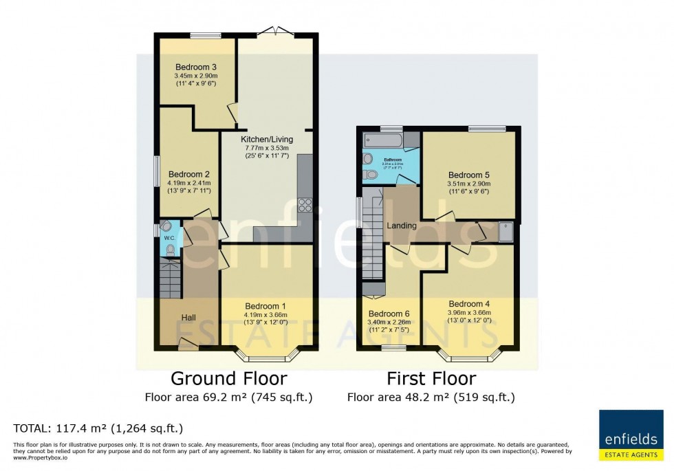 Floorplan for Ensbury Park Road, Bournemouth