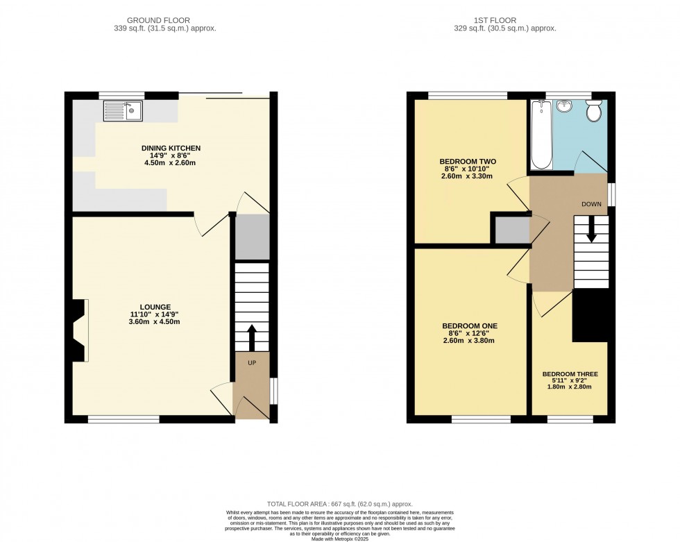 Floorplan for Langdale Avenue, Normanton