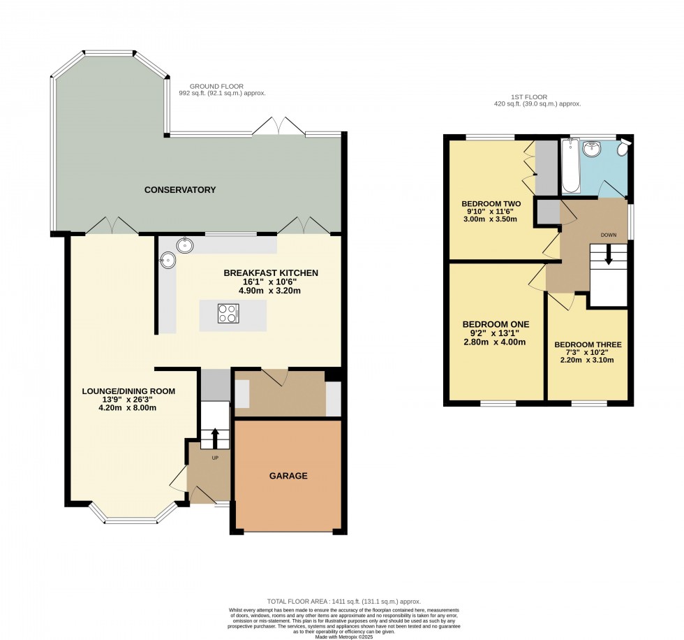 Floorplan for Denton Gardens, Ackworth
