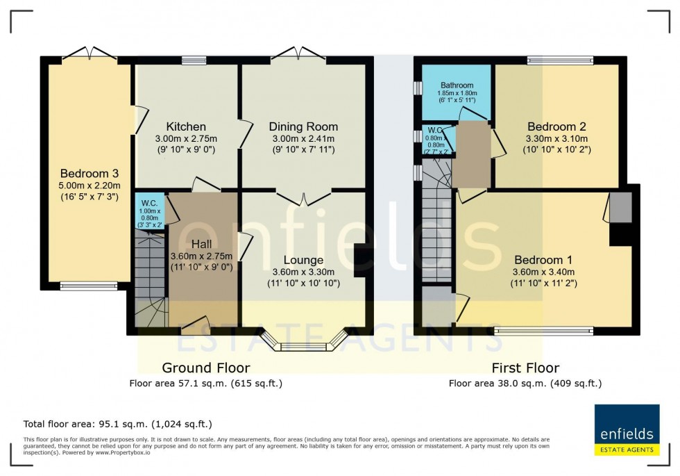 Floorplan for Aldridge Road, Bournemouth