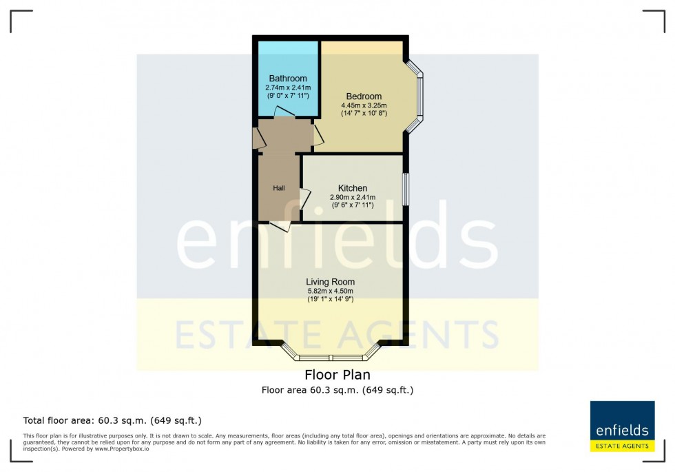 Floorplan for Large Character Apartment On Lansdowne Road, Bournemouth