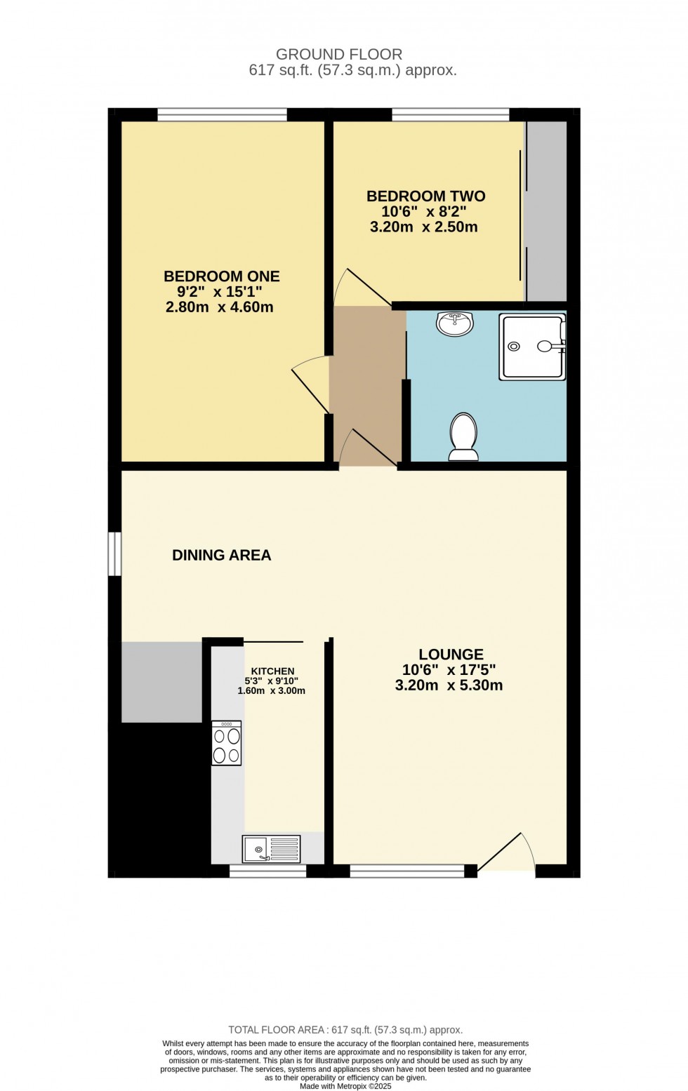 Floorplan for The Uplands, Pontefract