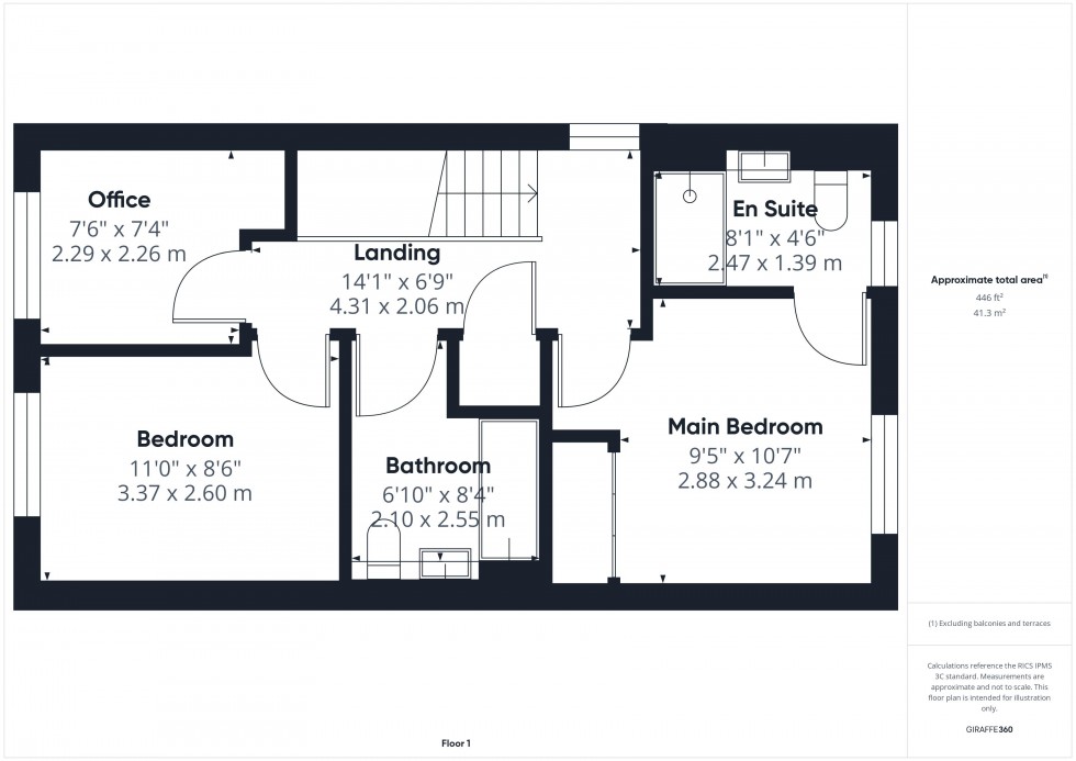 Floorplan for Darcy Close, Pontefract