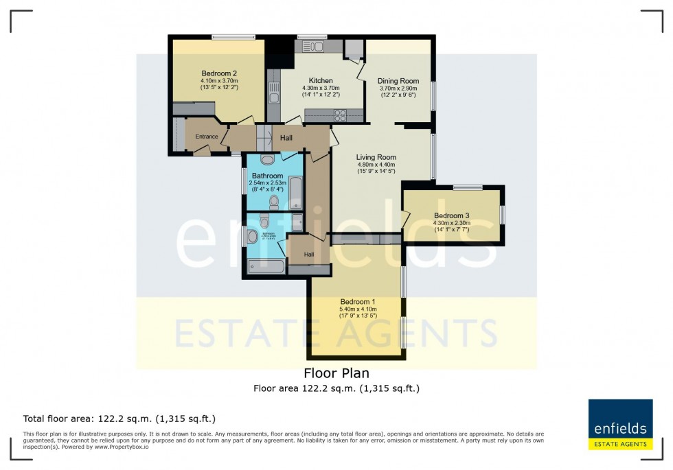 Floorplan for Forest Road, Branksome Park, BH13