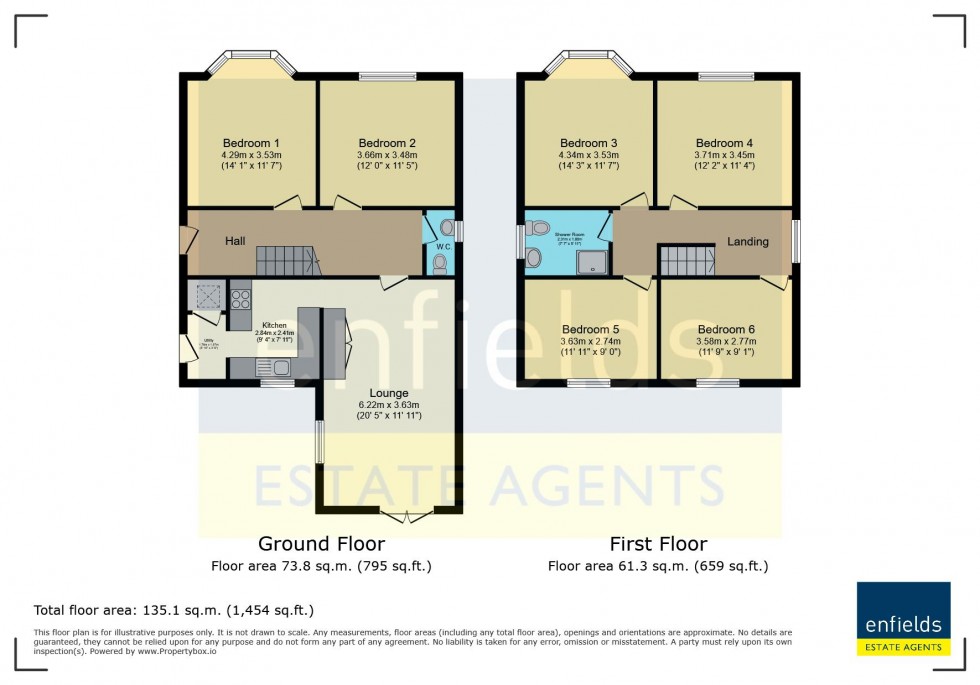 Floorplan for Highfield Road, Bournemouth