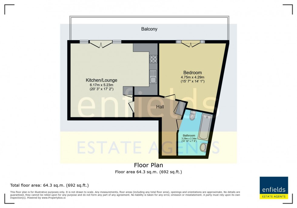 Floorplan for Commercial Road, Bournemouth