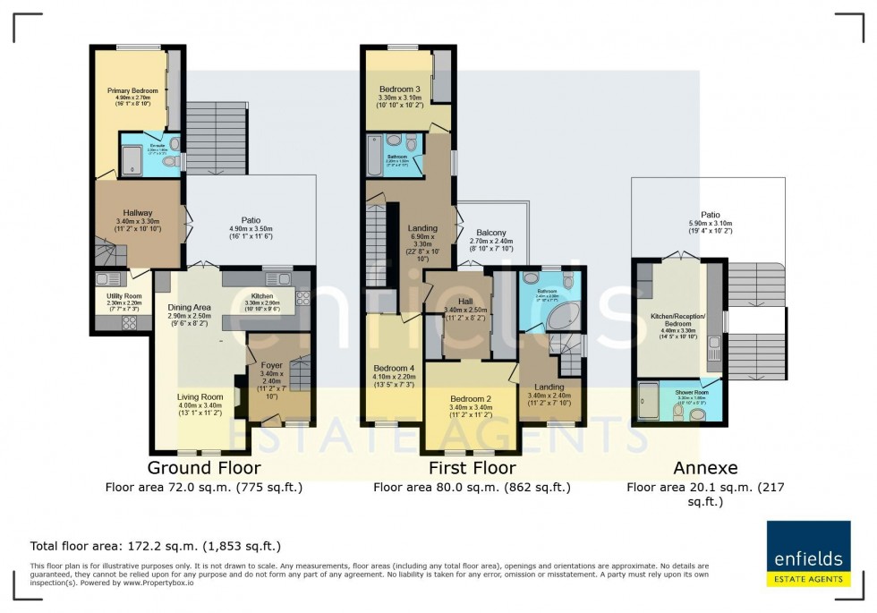 Floorplan for Sunny hill Road, Poole