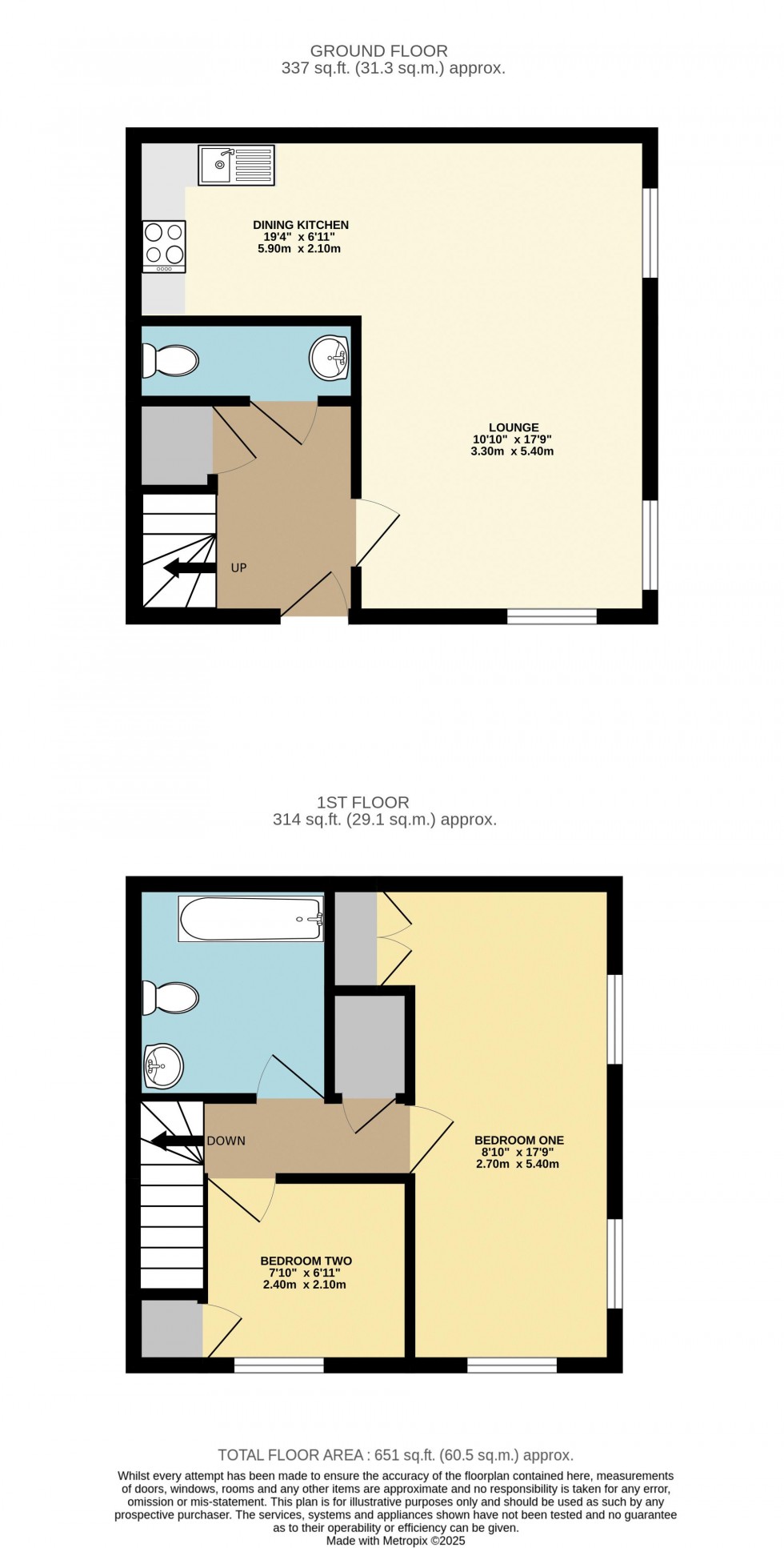 Floorplan for Stoborough Crescent, Featherstone