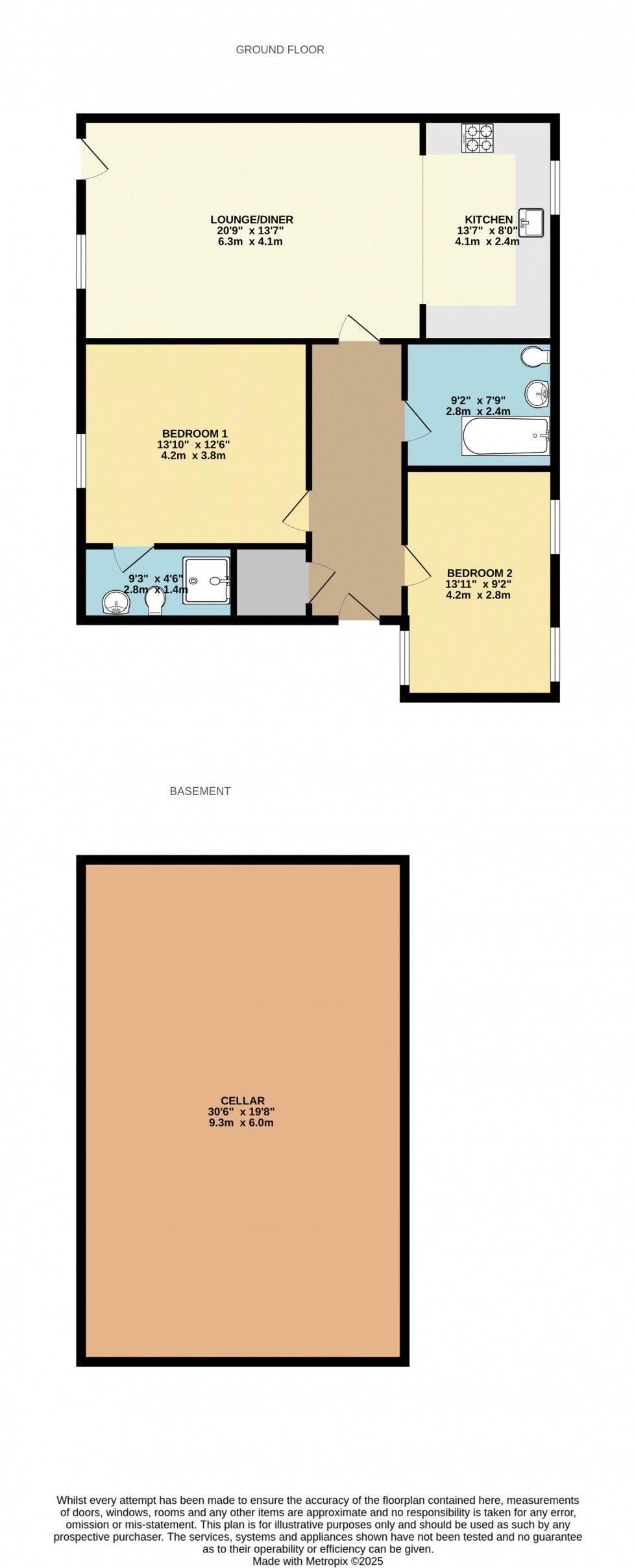 Floorplan for High Royds Court, Menston
