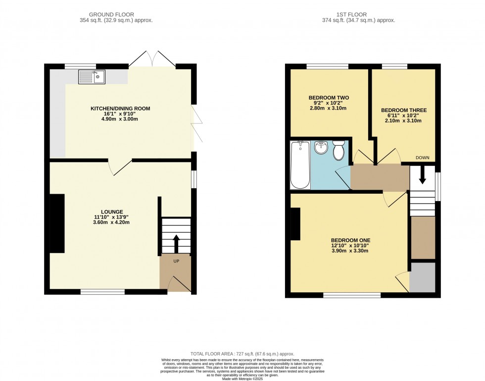 Floorplan for Kingsway, Pontefract